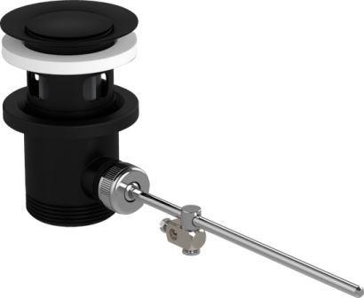 Chrome Hitam Limbah Set Pop Up Untuk Basin Mixer Dan Bidet Mixer Putih