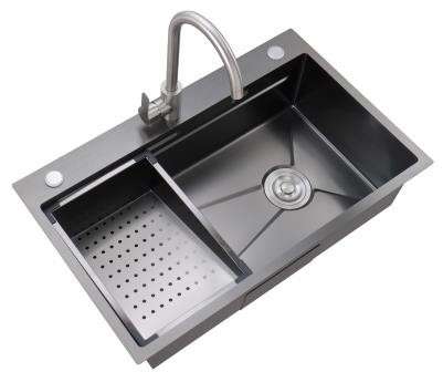 304SS Stainless Steel Toko Sink Nano Lapisan Stainless Steel Single Bowl Dapur Sink