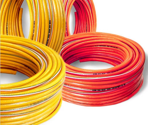 Minyak tahan selang fleksibel lembut Kompresor ringan PVC Hybrid Air Hose 300 Psi