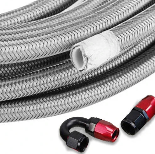5/16 Inch Flexible Hoses Stainless Steel Dipalsukan PTFE Dipalsukan Fuel Oil Cooler Hose Lines