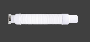 Plastik Cardan Telescopic WC Pipe Connector 1 - 1 / 2in X 40mm Pan Connector Fleksibel