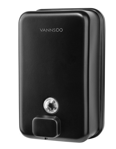 INOVI ZSH12-1200BF-BLACK Commercial Wall Mounted Matte Black Dispenser Sabun Untuk Kamar Mandi