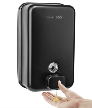 INOVI ZSH12-1200BF-BLACK Commercial Wall Mounted Matte Black Dispenser Sabun Untuk Kamar Mandi