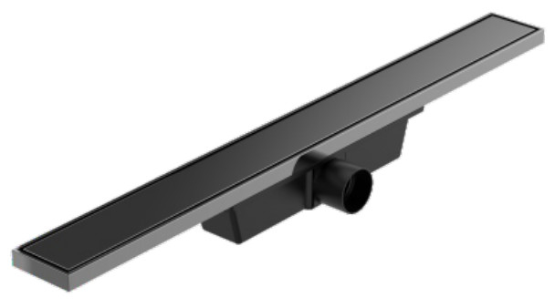 Tipe linier Air mancur mandi abu-abu DIA 50mm Hitam Air mancur linier