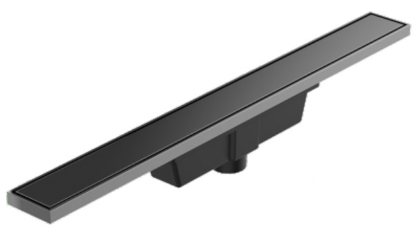 Tipe linier Air mancur mandi abu-abu DIA 50mm Hitam Air mancur linier