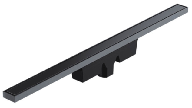 Tipe linier Air mancur mandi abu-abu DIA 50mm Hitam Air mancur linier
