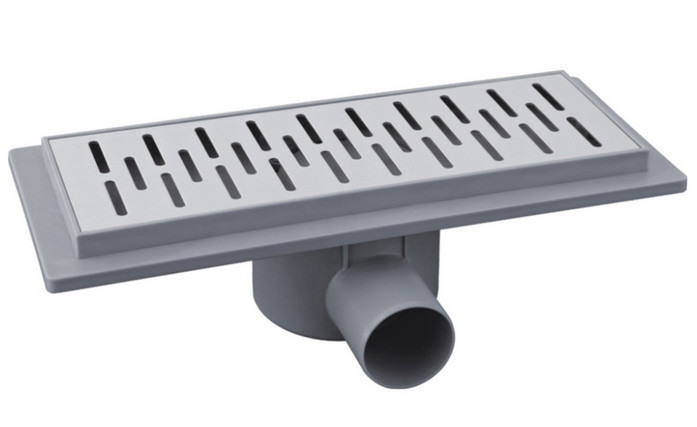 360 Degree Rotatable Horizontal Shower Outlet Dengan SS Keramik Cover Linear Drain Shower Pan