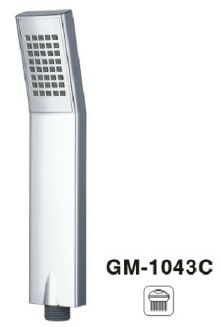 Slim Square Disesuaikan Warna Handheld Shower Sprayer Tangan dipoles Kepala Shower Chrome