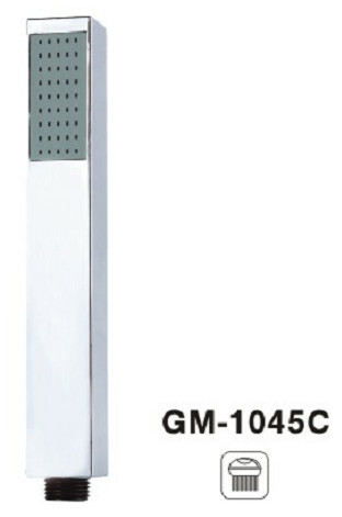 Slim Square Disesuaikan Warna Handheld Shower Sprayer Tangan dipoles Kepala Shower Chrome