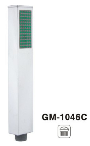 Slim Square Disesuaikan Warna Handheld Shower Sprayer Tangan dipoles Kepala Shower Chrome
