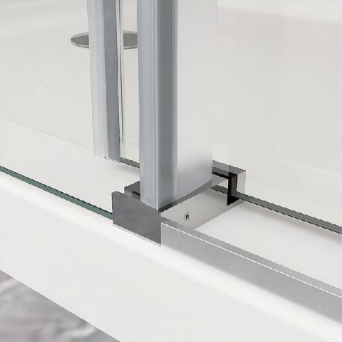 1950mm Kamar Mandi Kaca Pivot Kamar Mandi Pintu 450 + 450mm Corner Kamar Mandi