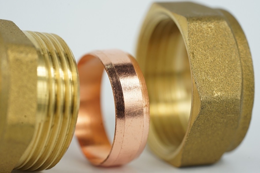 Tembaga Core Forged Brass Pipe Fittings Compression Pipe Cap BS864-2 Standar