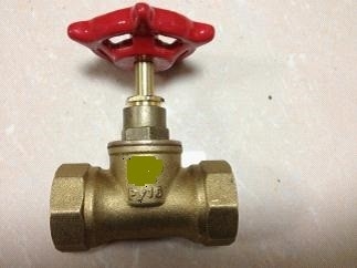 Klep gerbang tembaga tempa roda tangan 1/2 In - 2 In thread wanita dipotong off katup
