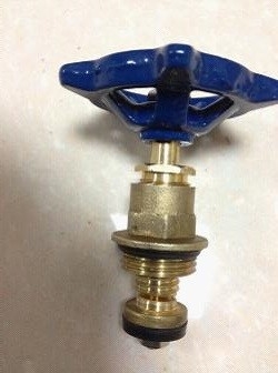Klep gerbang tembaga tempa roda tangan 1/2 In - 2 In thread wanita dipotong off katup