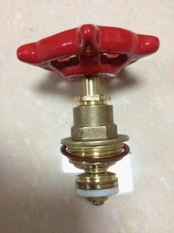 Klep gerbang tembaga tempa roda tangan 1/2 In - 2 In thread wanita dipotong off katup