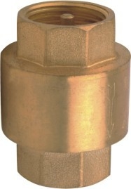 Vertikal Dipalsukan 1 Inch Check Valve Kuningan INOJY5000 Seri 1/2 inci - 4 inci Kuningan Check Valve