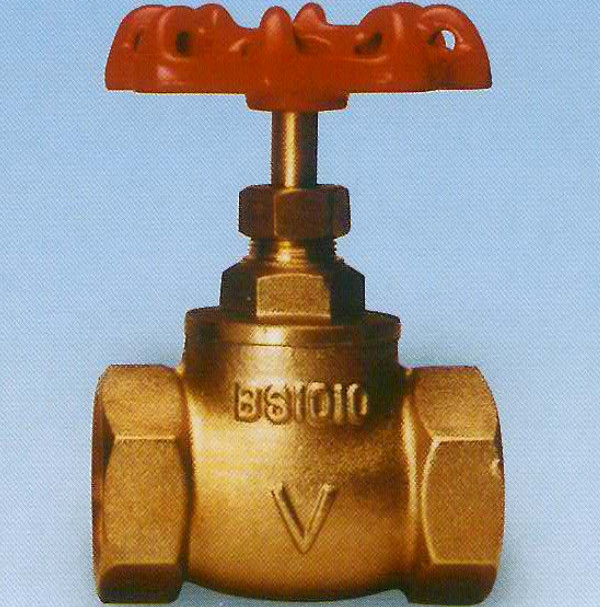 1/2 In - 2 In Klep Gerbang Kuning Klep Logam Vertikal Handle Roda