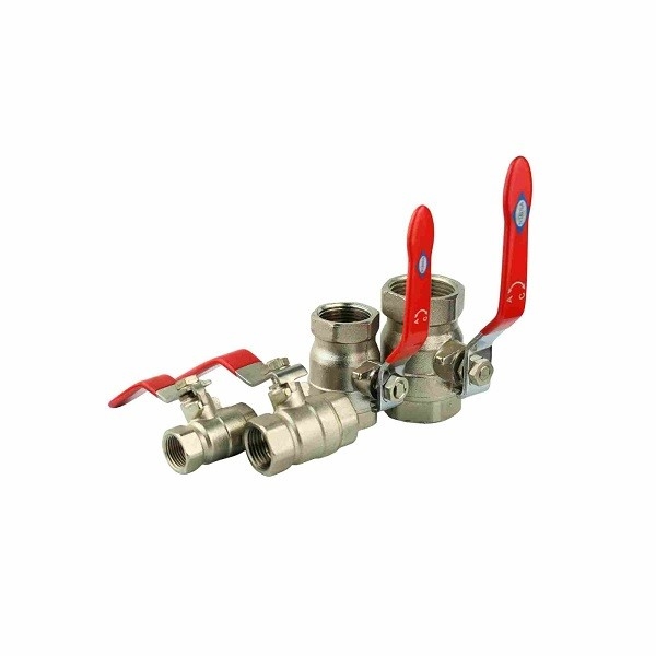 CW617N Tembaga Ball Valves 1/2 Inch Untuk 4 Inch Kupu-kupu Handle Ball Valve