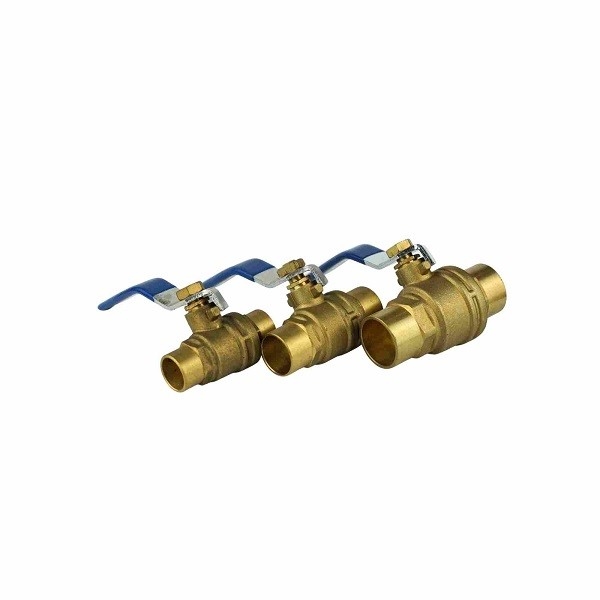 CW617N Tembaga Ball Valves 1/2 Inch Untuk 4 Inch Kupu-kupu Handle Ball Valve