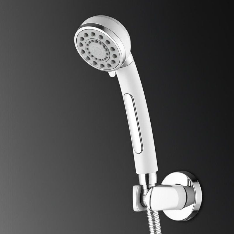 Chrome Brass Thermostatic Shower Faucet Combo Anti-Scald Protection dengan Multi-Function Handheld Spray