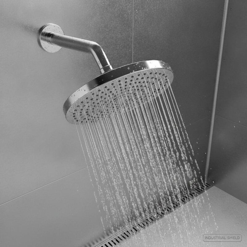 desain head shower berlapis krom menawarkan perlindungan korosi yang superior dan penampilan ramping untuk lingkungan industri